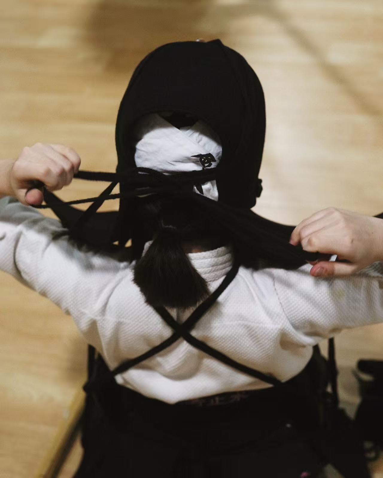 Training photograph from the dojo years