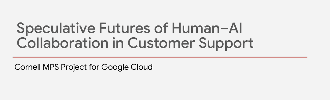 Final presentation cover for the Cornell MPS project for Google Cloud.